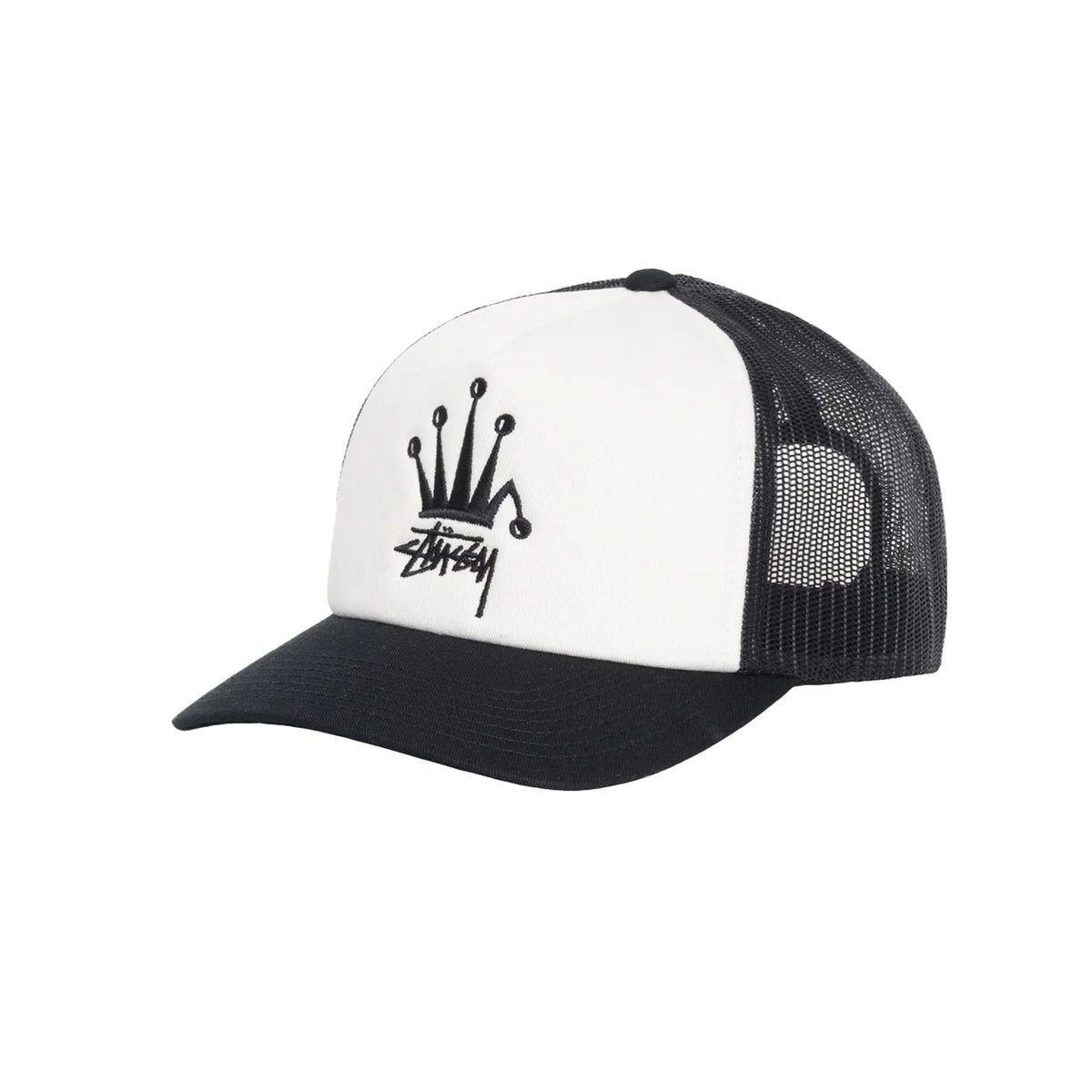 Shop for Affordable Stussy Crown Stock Trucker Cap - Black Stussy